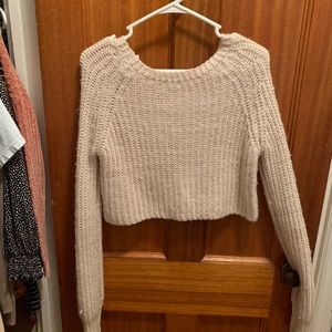Cropped Knit Sweater